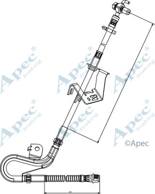 APEC BRAKING Тормозной шланг HOS3839